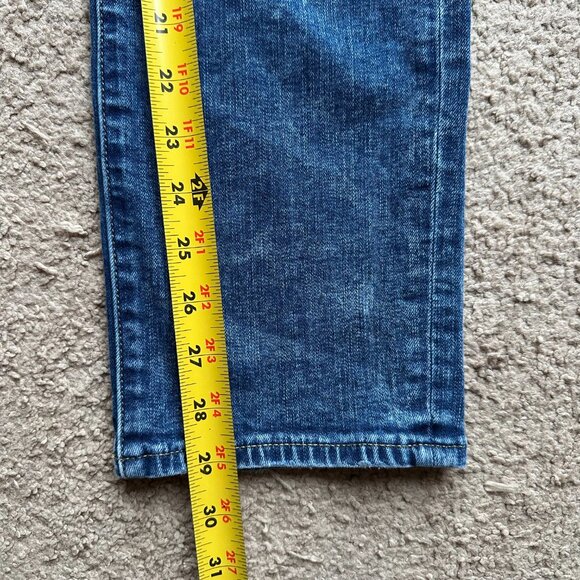 American Eagle Jeans Mens 28x29 Slim Straight Blue Light Wash Denim Mid Rise - Picture 12 of 14